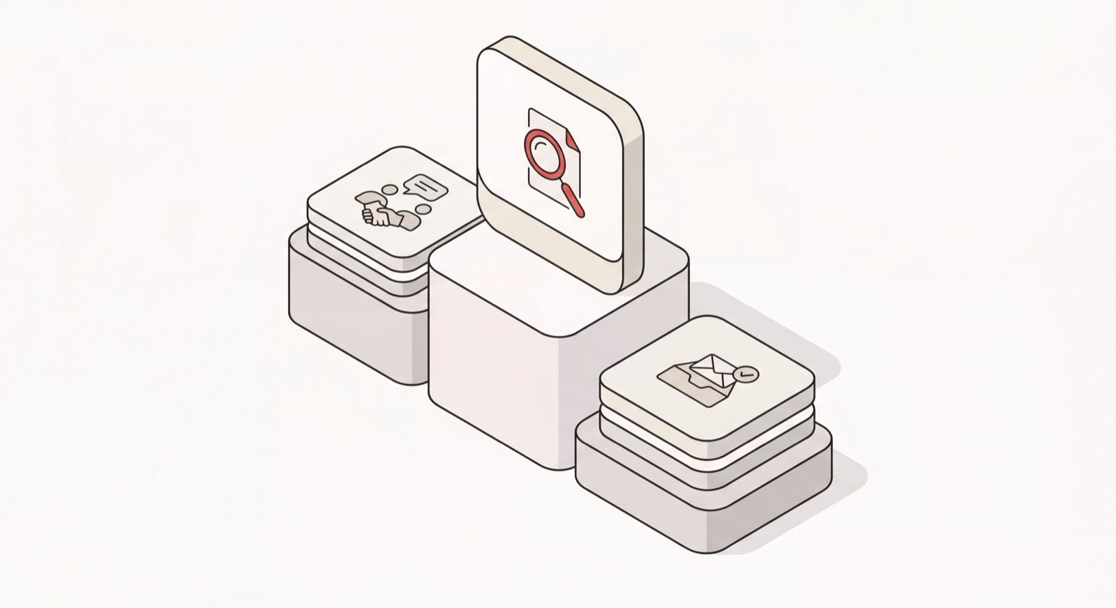 Isometric leaderboard podium of AI agent app tiles ranking the best AI agents by use case