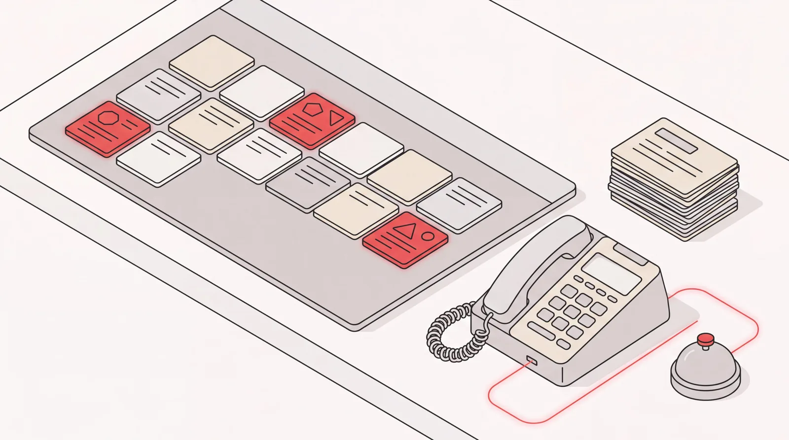 Virtual assistant for executives: calendar with protected blocks, sorted messages, and a phone booking a call
